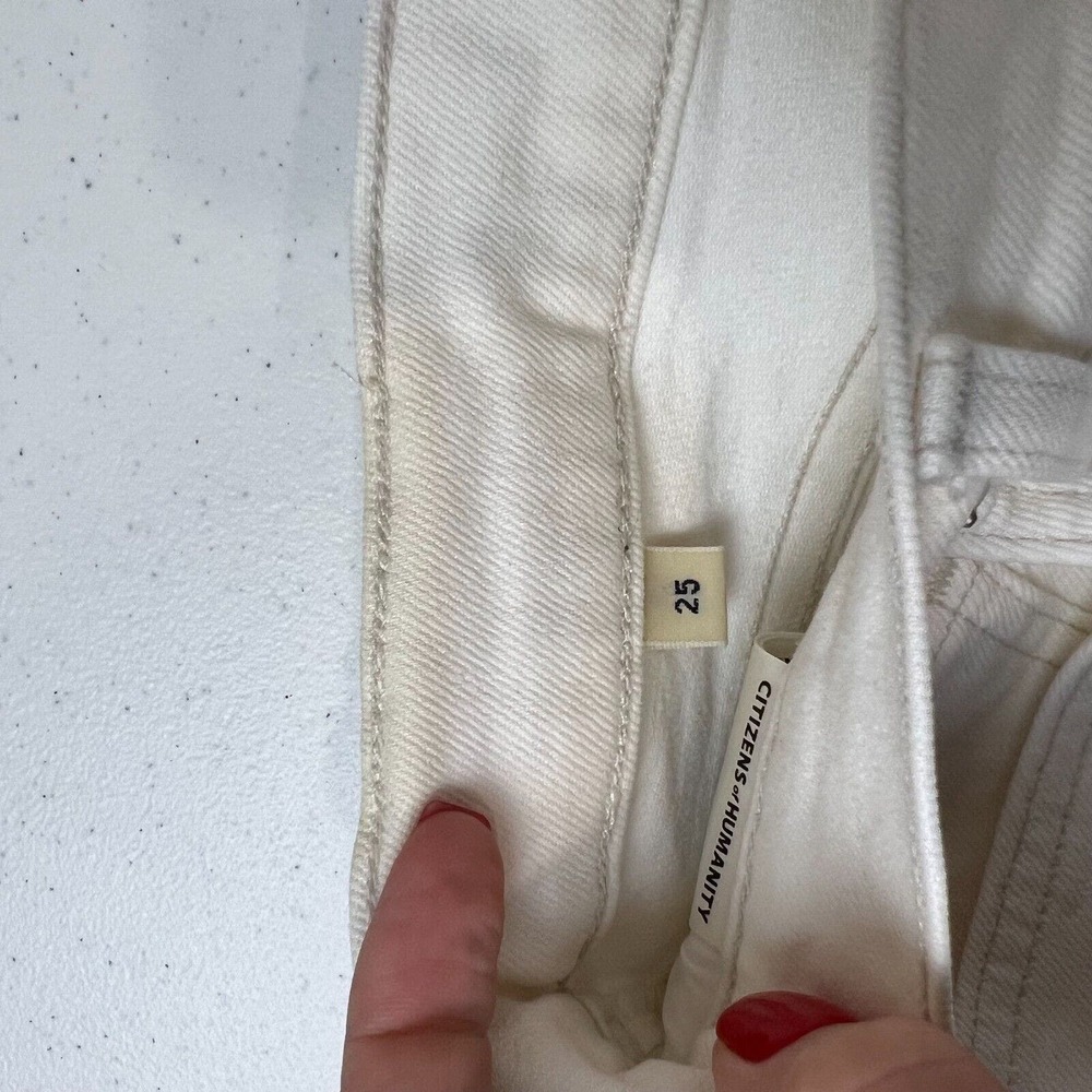 Citizen of‎ Humanity Women's Olivia High Rise Slim Ankle Jeans White Size 25 - Picture 15 of 16